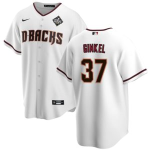 Arizona Diamondbacks #37 Kevin Ginkel White 2023 World Series Cool Base Stitched Jersey