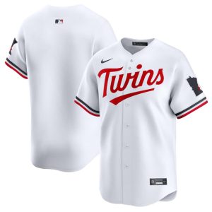 Minnesota Twins Blank White 2024 Home Limited Cool Base Stitched Jersey