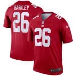 New York Giants #26 Saquon Barkley Red Inverted Legend Stitched Jersey