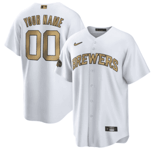 Milwaukee Brewers Active Player Custom 2022 All-Star Cool Base White Stitched Jersey