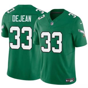 Philadelphia Eagles #33 Cooper DeJean Green 2024 Draft F.U.S.E. Vapor Untouchable Throwback Limited Stitched Jersey