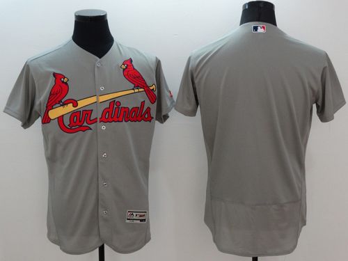 Cardinals Blank Grey Flexbase Authentic Collection Stitched Jersey