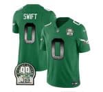 Philadelphia Eagles #0 D'Andre Swift Green 2023 F.U.S.E. Throwback Vapor Untouchable Limited Stitched Jersey