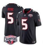 Houston Texans #5 Jalen Pitre Navy F.U.S.E. 2024 AFC South Division Champions Vapor Limited Stitched Jersey