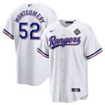 Texas Rangers #52 Jordan Montgomery White 2023 World Series Stitched Jersey