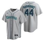 Seattle Mariners #44 Julio Rodr¨ªguez Grey Cool Base Stitched Jersey