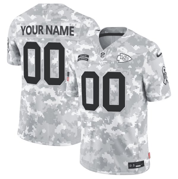Kansas City Chiefs Custom 2024 F.U.S.E Arctic Camo Salute To Service Limited Stitched Jersey