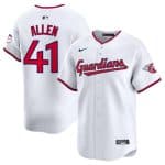 Cleveland Guardians #41 Carlos Santana White Home Limited Stitched Jersey