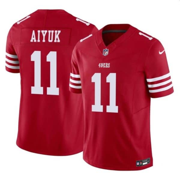 San Francisco 49ers #11 Brandon Aiyuk Red 2023 F.U.S.E. Vapor Limited Stitched Jersey