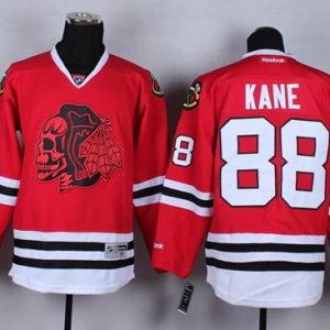 Blackhawks #88 Patrick Kane Red(Red Skull) Stitched Jersey