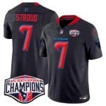 Houston Texans #7 C.J. Stroud Navy 2nd Alternate F.U.S.E. 2024 AFC South Division Champions Vapor Limited Stitched Jersey