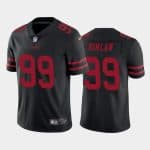 San Francisco 49ers #99 Javon Kinlaw Black Draft Vapor Limited Stitched Jersey