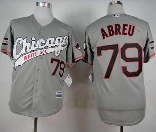 White Sox #79 Jose Abreu Grey New Cool Base Stitched Jersey