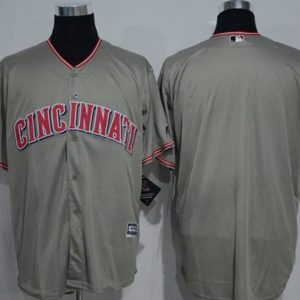 Reds Blank Grey New Cool Base Stitched Jersey