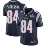New England Patriots #84 Cordarrelle Patterson Navy Blue White Super Bowl LIII Vapor Untouchable Limited Stitched Jersey