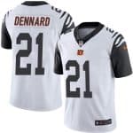 Bengals #21 Darqueze Dennard White Stitched Limited Rush Nike Jersey