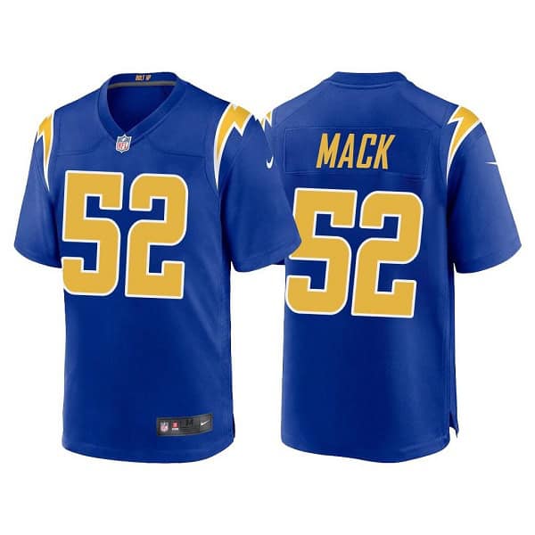Los Angeles Chargers #52 Khalil Mack Navy Vapor Untouchable Limited Stitched Jersey