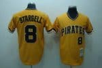 Mitchell And Ness Pirates #8 Willie Stargell Stitched Yellow Throwback Jersey