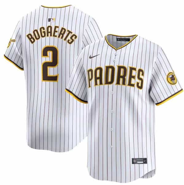 San Diego Padres #2 Xander Bogaerts White 2024 Home Limited Stitched Jersey