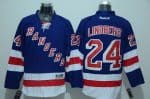 Rangers #24 Oscar Lindberg Blue Stitched Jersey