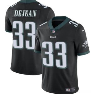 Philadelphia Eagles #33 Cooper DeJean Black 2024 Draft Vapor Untouchable Limited Stitched Jersey