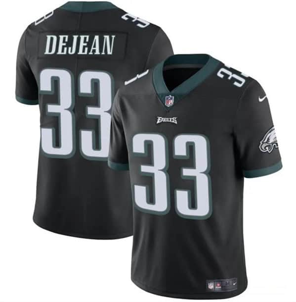 Philadelphia Eagles #33 Cooper DeJean Black 2024 Draft Vapor Untouchable Limited Stitched Jersey