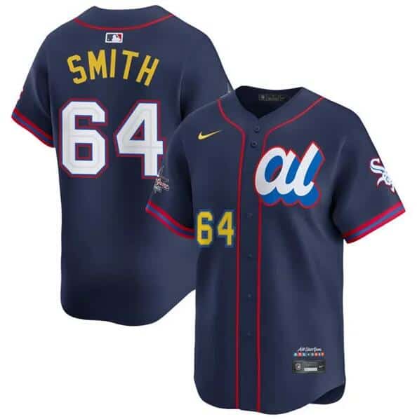 American League #64 Shane Smith Navy 2025 All-Star Edition Limited Stitched Jersey