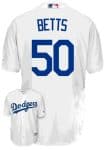 Los Angeles Dodgers #50 Mookie Betts White Cool Base Stitched Jersey