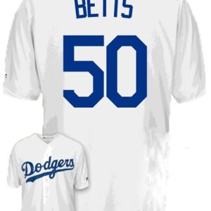 Los Angeles Dodgers #50 Mookie Betts White Cool Base Stitched Jersey