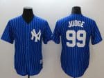 New York Yankees #99 Aaron Judge Blue Cool Base Stitched Jersey