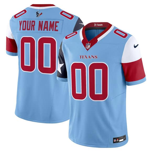Houston Texans Custom Blue 2024 F.U.S.E. V5 Limited Stitched Jersey