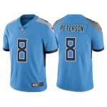 Tennessee Titans #8 Adrian Peterson Blue Vapor Untouchable Stitched Jersey