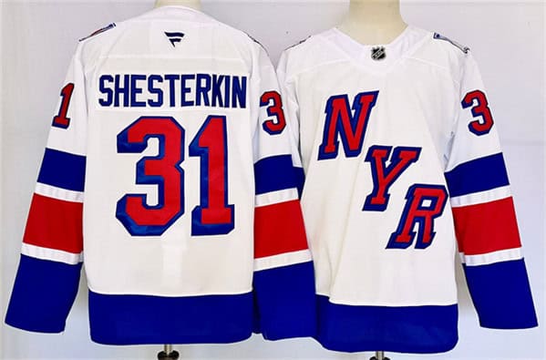 New York Rangers #31 Igor Shesterkin White 2024-25 Stadium Series Stitched Jersey