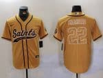 New Orleans Saints #22 Rashid Shaheed Gold Cool Base Stitched Jersey