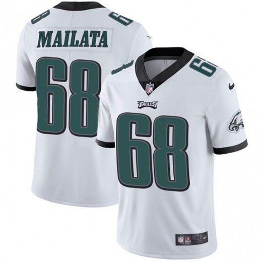 Philadelphia Eagles #68 Jordan Mailata White Vapor Untouchable Limited Stitched Jersey