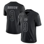Cincinnati Bengals #9 Joe Burrow Reflective Limited Stitched Jersey