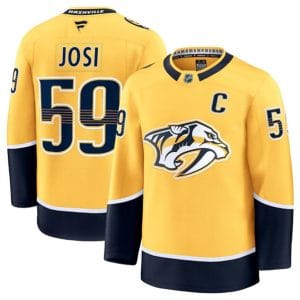 Nashville Predators #59 Roman Josi Gold 2024-25 Home Stitched Jersey