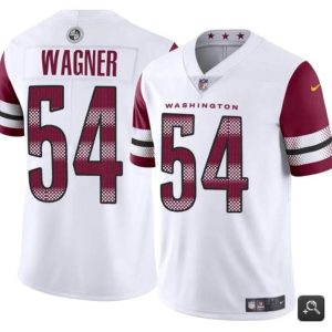 Washington Commanders #54 Bobby Wagner White Vapor Limited Stitched Jersey