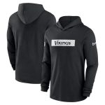 Minnesota Vikings Black Sideline Performance Hoodie