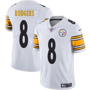 Pittsburgh Steelers #8 Aaron Rodgers White 2025 Vapor Limited Football Stitched Jersey