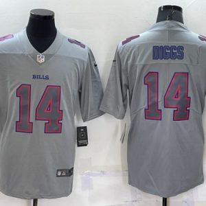 Buffalo Bills #14 Stefon Diggs Gray Atmosphere Fashion Stitched Jersey