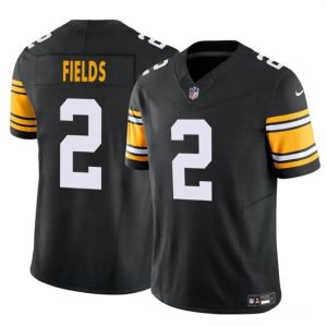 Pittsburgh Steelers #2 Justin Fields Black 2024 F.U.S.E. Vapor Untouchable Limited Stitched Jersey