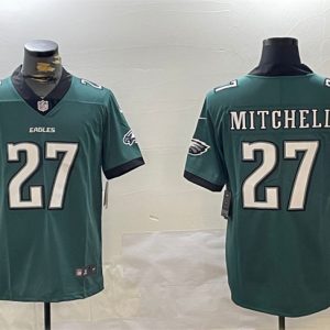 Philadelphia Eagles #27 Quinyon Mitchell Green Vapor Untouchable Limited Stitched Jersey