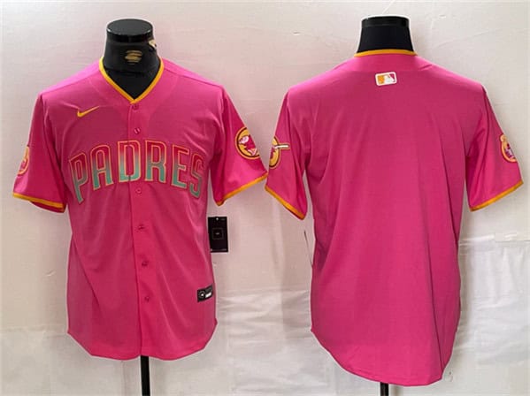 San Diego Padres Blank Pink Cool Base Stitched Jersey