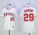 Angels Of Anaheim #29 Rod Carew White Flexbase Authentic Collection Stitched Jersey