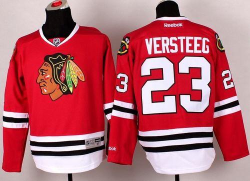 Blackhawks #23 Kris Versteeg Red Stitched Jersey