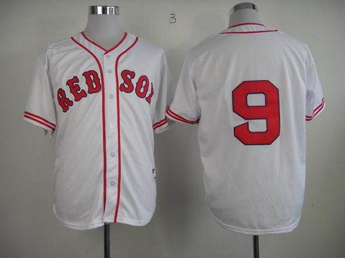 Red Sox #9 Ted Williams White 1936 Turn Back The Clock Stitched Jersey