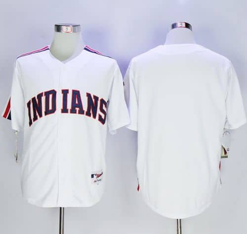 Indians Blank White 1978 Turn Back The Clock Stitched Jersey