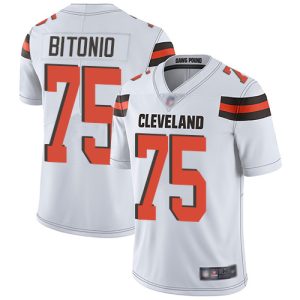 Cleveland Browns #75 Joel Bitonio White Vapor Untouchable Limited Stitched Jersey