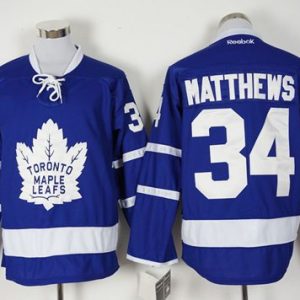 Maple Leafs #34 Auston Matthews Blue New Stitched Jersey